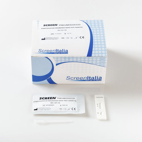 Prueba rápida de neumonía - SC-0708-25 - SCREEN ITALIA - de Streptococcus pneumoniae / de orina / inmunocromatográfica