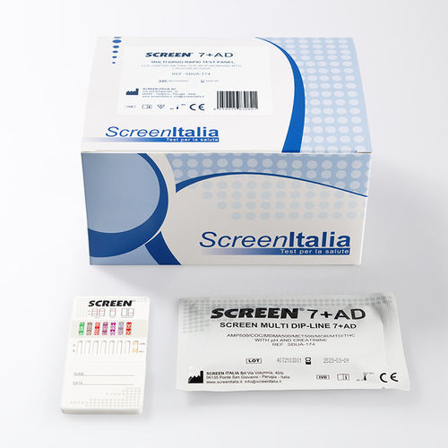 Prueba rápida de detección de droga - SC-0821-25 - SCREEN ITALIA - de adulteración / para metabolitos urinarios / de cocaína