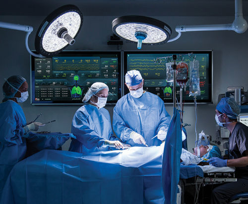 Monitor para sala de operaciones - UniView™ - Masimo - de pared