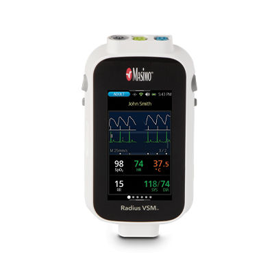 Monitor de constantes vitales modular - Radius VSM™ - Masimo - de noche / ponible / TEMP