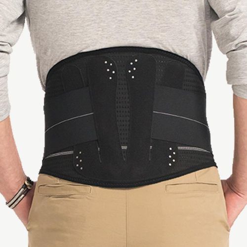 Faja de sujeción lumbar - LOMBOGIB® - Gibaud - para adulto / semirrígida / negra