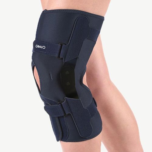Órtesis de rodilla - GENUGIB®Open - Gibaud - estabilización de rótula / con abertura en la rodilla / articulada
