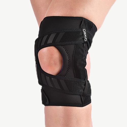 Órtesis de rodilla - Genugib® Patella - Gibaud - estabilización de rótula / con abertura en la rodilla / articulada