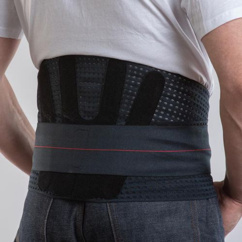 Faja de sujeción lumbar - Lombogib® ProgressiV - Gibaud - para adulto / semirrígida / negra