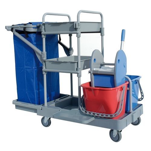 Carro médico - STARACE 102 - IPC - de limpieza / 2 bandejas / con cubo