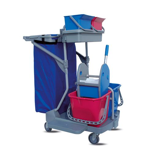 Carro médico - STARACE 108 - IPC - de limpieza / con bandejas / con cubo