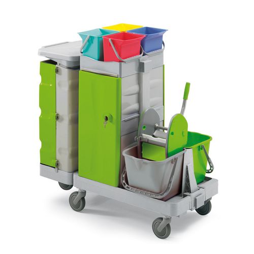 Carro médico - ANTARES SECURITY A - IPC - de limpieza / con papelera / con cubo