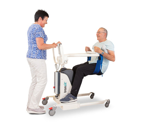 Elevador de pacientes sin correa - transit® - aacurat GmbH - eléctrico / con ruedas / elevadora