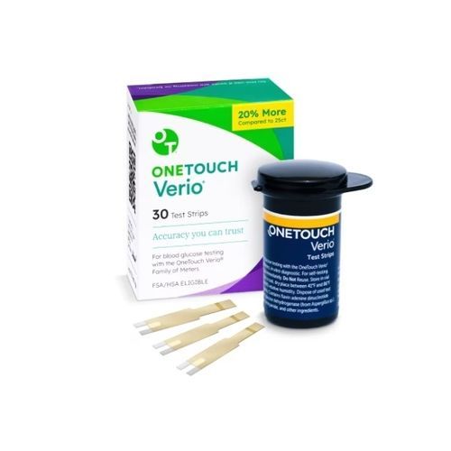 Tira de prueba de diabetes - OneTouch Verio® - Lifescan - de glucemia / de sangre