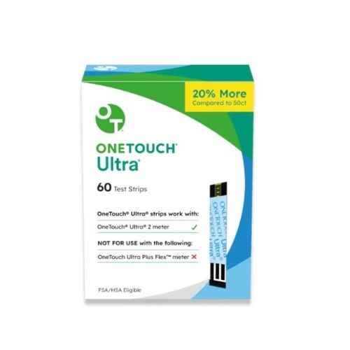 Tira de prueba de diabetes - OneTouch Ultra® - Lifescan - de glucemia / con tira reactiva