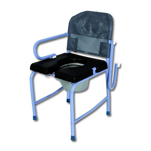 Silla de ducha con reposabrazos - Nouméa 50 - HMS-VILGO - con apertura higiénica / con cubo / con respaldo