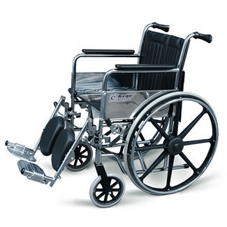 Silla de ruedas manual - Airgo® ProCare IC - AMG Medical - de exterior / de interior / con reposapiernas