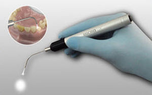 Lámpara para exploración para espejos dentales - Microlux™ Endo-Lite - AdDent, Inc.   - de mano