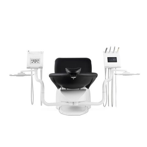 Unidad de tratamiento dental con sillón eléctrico - PACIFIC CHIR - Airel-Quetin - con reposacabezas flexible / ambidiestros / con cámara intraoral