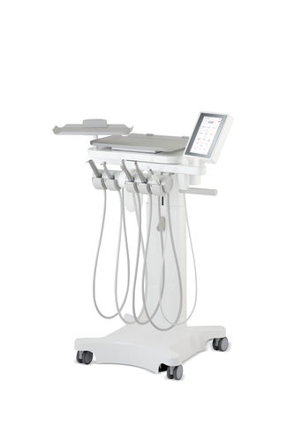 Portainstrumentos para unidad dental móvil - cart_evo - Airel-Quetin - 4 instrumentos