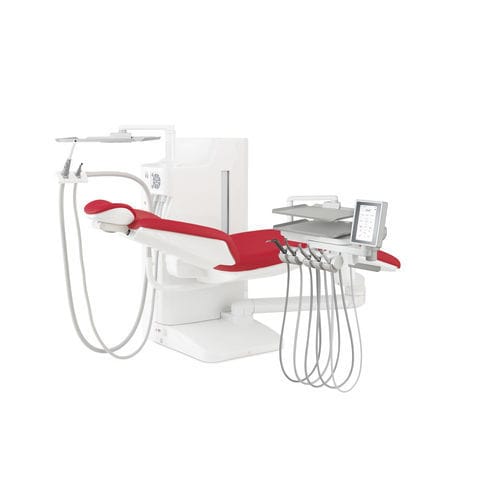 Unidad dental con sillón eléctrico - K2 NEO.2 - Airel-Quetin - con reposacabezas flexible / con cámara intraoral / con portainstrumentos