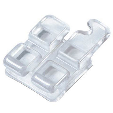 Bracket estético - NeoCrystal Plus™ - Henry Schein Orthodontics - de cerámica / transparente / monocristalino