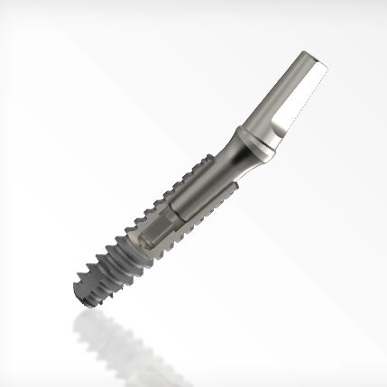 Implante dental cilíndrico cónico - Axiom® 2.8 - ANTHOGYR   - de titanio / trilóbulo interno / estrecho