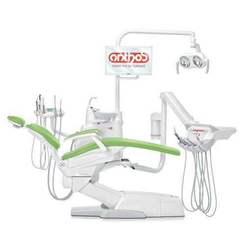 Unidad de tratamiento dental con sillón eléctrico - R7  - Anthos   - ambidiestros / móvil / con monitor