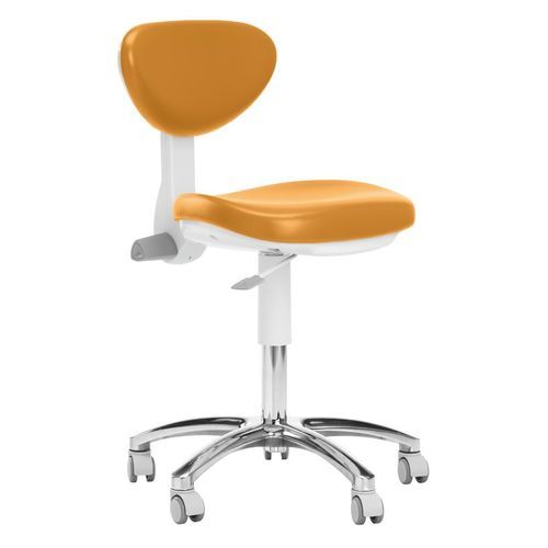 Taburete para odontología - S7 - Anthos   - de altura variable / con respaldo / con ruedas