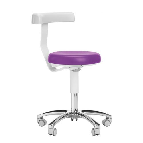 Taburete para odontología - S8 - Anthos   - de altura variable / con ruedas / con respaldo