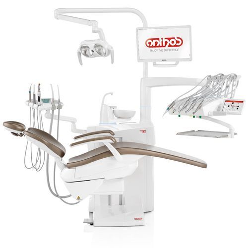 Unidad dental con sillón eléctrico - C9 - Anthos   - compacta / con reposacabezas flexible / con sistema de higiene