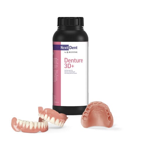 Material dental para la fabricación de dentaduras postizas - 3D+ - 3D Systems - translúcido / biocompatible