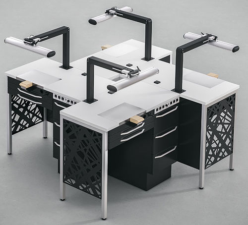 Mesa de laboratorio para odontología - XL ISLAND_01 - ARIES MEDICAL Srl - en isla