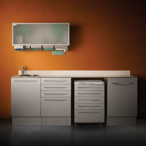 Conjunto de muebles para clínica dental - QUADRA2 - ARIES MEDICAL Srl - para ordenar / para instrumental / para consulta médica