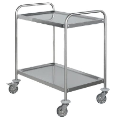 Carro médico - QRX2 - ARIES MEDICAL Srl - de acero inoxidable / con estante / móvil