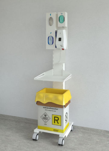 Carro médico - FOCUS - ASTRA MOBILI METALLICI   - para aparato / para apósitos / para desechos