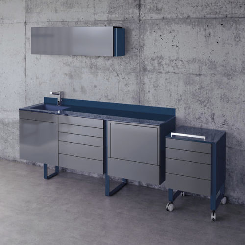 Armario para instrumental dental - Code 2 - ASTRA MOBILI METALLICI   - para clínica dental / con estante / con puerta