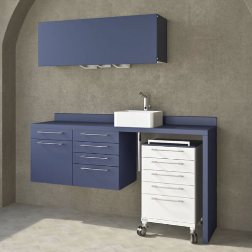 Armario para instrumental dental - Decus - ASTRA MOBILI METALLICI   - para clínica dental / con estante / con puerta