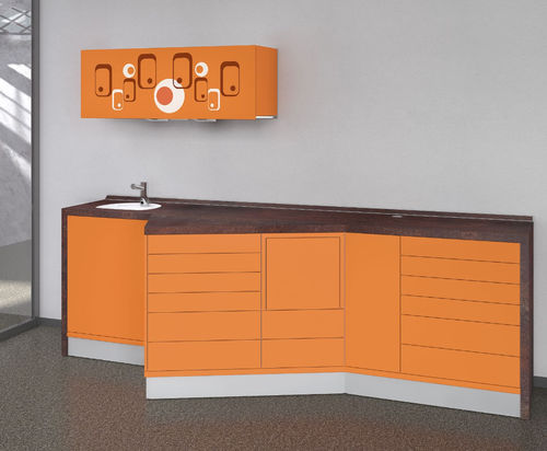 Armario para instrumental dental - Decus - ASTRA MOBILI METALLICI   - para clínica dental / con estante / con puerta