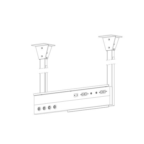 Unidad médica de cabecera de techo - THERAPY S.2 - ATENA LUX - para unidad de cuidados intensivos / LED