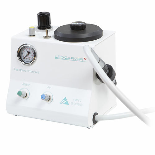 Turbina de laboratorio dental - LED Carver - BPR Swiss - de aire / empotrable / de cromo