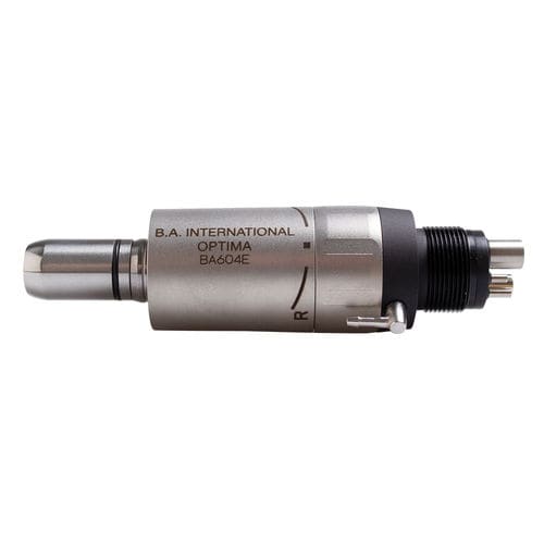 Micromotor para odontología - Optima BA604E - BA International - eléctrico / con chorro de agua externo / apto para autoclave