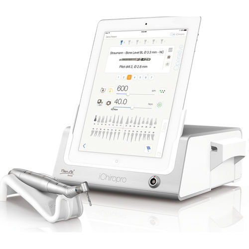 Unidad de control para micromotor de implantología dental - iCHIROPRO - Bien-Air Dental - eléctrica / mando de pie / con luz LED