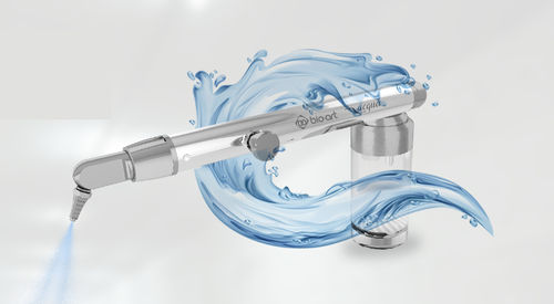 Mini chorro de arena neumático - Microablaster Acqua - BIO-ART EQUIPAMENTOS ODONTOLÓGICOS - 1 tanque