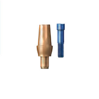 Pilar para implante de titanio - SKY esthetic  - bredent medical - interno / recto / estrecho