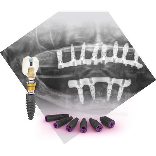 Implante dental cilíndrico - CORE - BTI Biotechnology Institute - de titanio / cónico / estrecho