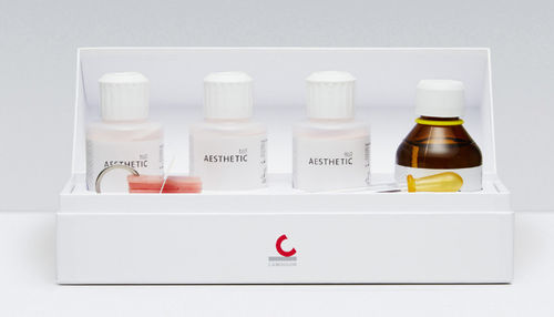 Material dental de resina - AESTHETIC Color Set Easy Mini - Candulor - gingival / para la fabricación de dentaduras postizas / en polvo