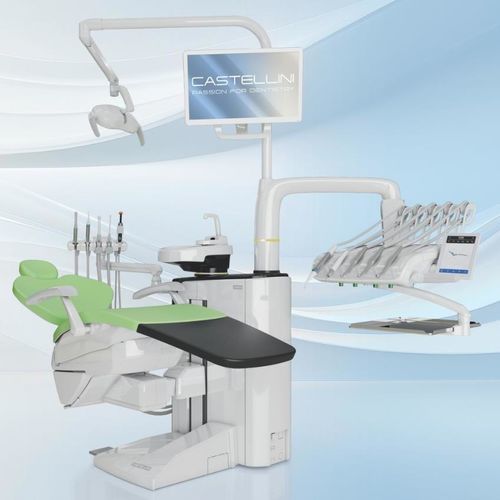 Unidad dental con reposacabezas flexible - AREA - Castellini - con monitor / con sistema de higiene / con cámara intraoral