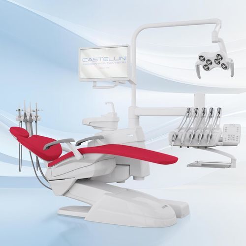 Unidad dental compacta - Puma ELI R  - Castellini - con reposacabezas flexible / con monitor / con sistema de higiene