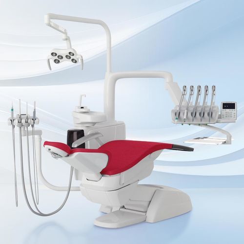 Unidad de tratamiento dental con sillón - Skema 5 - Castellini - compacta / con reposacabezas flexible / con monitor