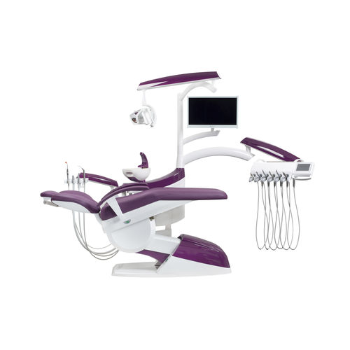 Unidad de tratamiento dental con sillón - CHEESE E - CHIRANA - con monitor / con portainstrumentos / con luz
