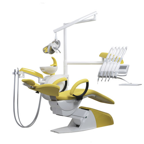 Unidad de tratamiento dental con sillón - CHEESE EASY - CHIRANA - con monitor / con portainstrumentos / con luz