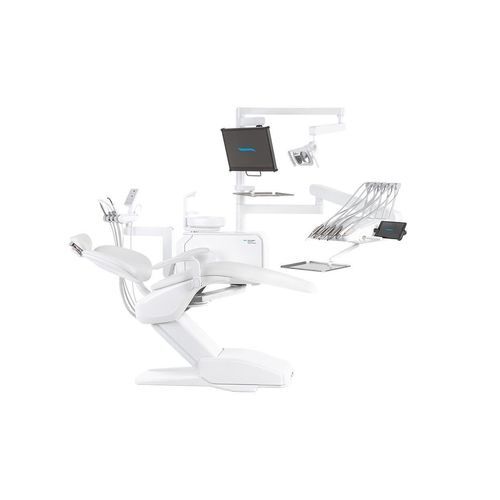 Unidad dental con reposacabezas flexible - Model Pro - DIPLOMAT DENTAL s.r.o. - ambidiestros / con sistema de higiene / con bandeja portainstrumentos lateral