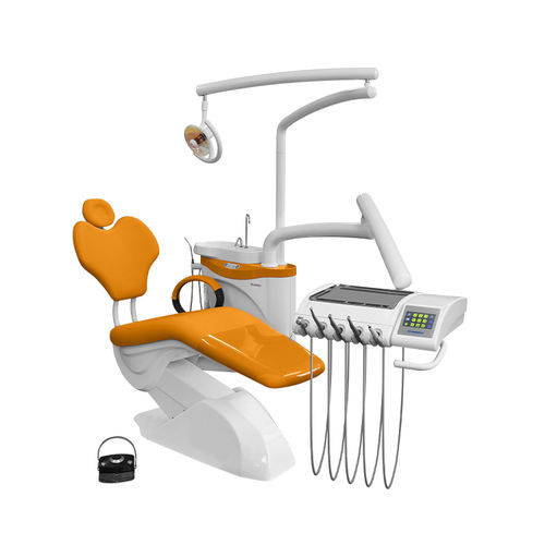 Unidad dental con reposacabezas flexible - 654 NIKA - CHIROMEGA - con sistema de higiene / con portainstrumentos / con luz LED