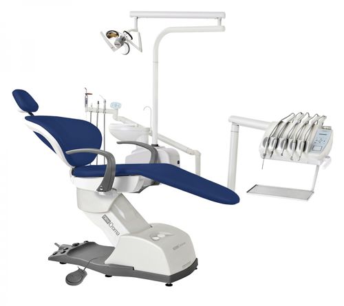 Unidad de tratamiento dental con sillón electromecánico - CROMA TECHNO 200 - DABI ATLANTE - con portainstrumentos / con luz